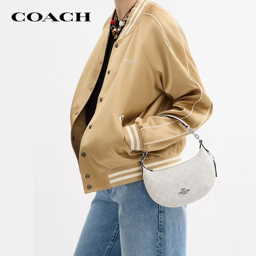 COACH Brand Direct Supply Damen PAYTON Mini-Handtasche aus beschichtetem Canvas weiß CBA79 Neujahrsgeschenk