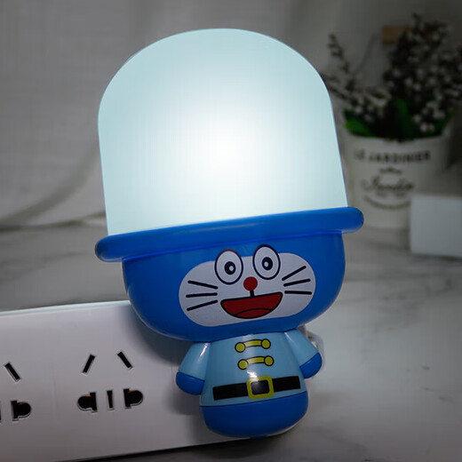 Nightlight control induction plug plug-in nightlight lamp bedroom led baby feeding lamp energy-saving lamp children's sleeping wall lamp bedroom bedside lamp soldier night light + smart light + random color