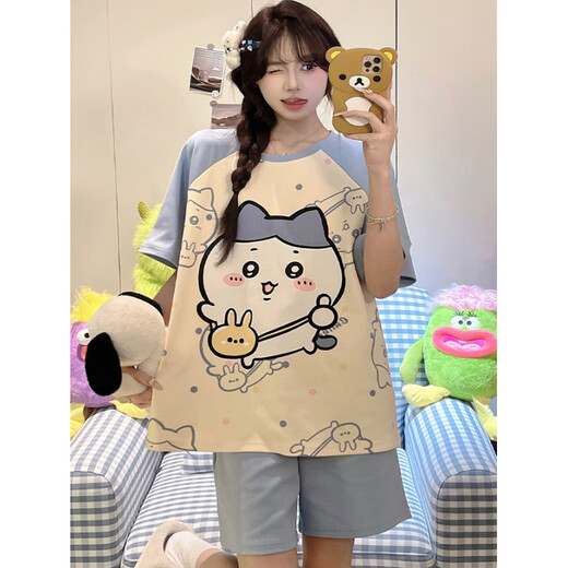 Qin Nuan Pyjamas Girls im Sommer-, mittleren und großen Kinder mit hoher Qualität der Jüngerstil-Schüler im Sommer und jungen Mädchen nach Hause TN829# Pacha Dog S (empfohlene Höhe 143-153)