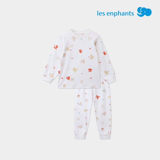 
Liying Room Liying Room Children's Underwear Set Boys and Girls Cotton Home Clothing Set Baby Autumn Clothing Autumn Pants Autumn Pajamas Xiangrui Cut Painting (Half-high neck) 130 cm