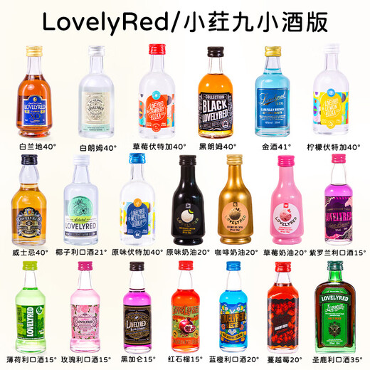 小荭九便利店调酒小瓶装微醺小瓶洋酒伏特加基酒DIY鸡尾酒 菜鸟局【10瓶*50ML】上头指数29%