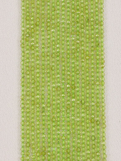 Mingfujiang natural peridot faceted green crystal 2-3MM semi-finished DIY loose beads hand-beaded Peridot about 2*3MM peridot buttons/strips