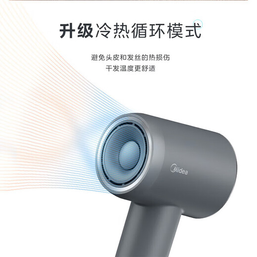 Midea hair dryer negative ion high-speed high-power hair dryer home quick-drying high wind constant temperature hair care blowing hair does not hurt the hair barber shop hair salon special hair dryer