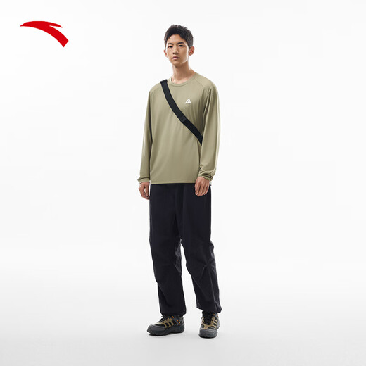 ANTA Earth Shell 3.0丨Outdoor quick-drying sports long-sleeved T-shirt men's winter new round neck knitted top
