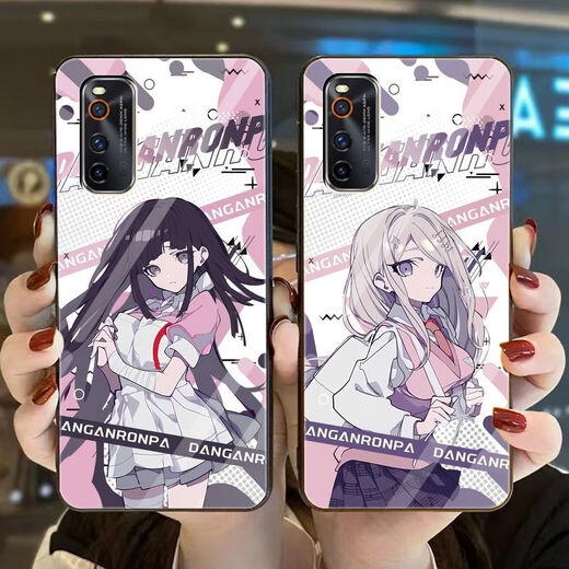 KYODO 鲸美多弹丸论破苗木诚雾切响子手机壳适用vivoiQOONeo9OPPOa2苹果13小米 v15885雾切响子--钢化玻璃壳 适用于苹果型号-记得发给客服