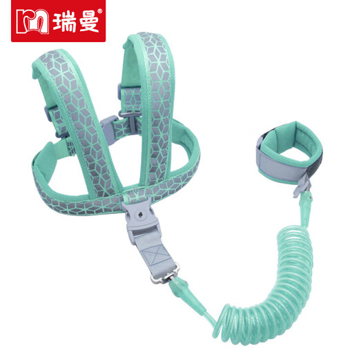 Anti-lost, take away, and lose the baby, children, prevent babies and children from losing vests, dual-purpose traction rope, anti-lost rope, vest blue 1.5 meters