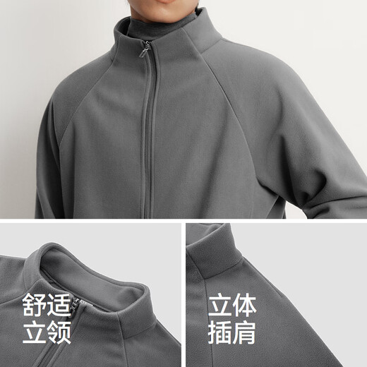 Semir Wang Anyu same style jacket men's autumn and winter double-sided velvet knitted jacket 25 thermal insulation polar fleece 109725108202