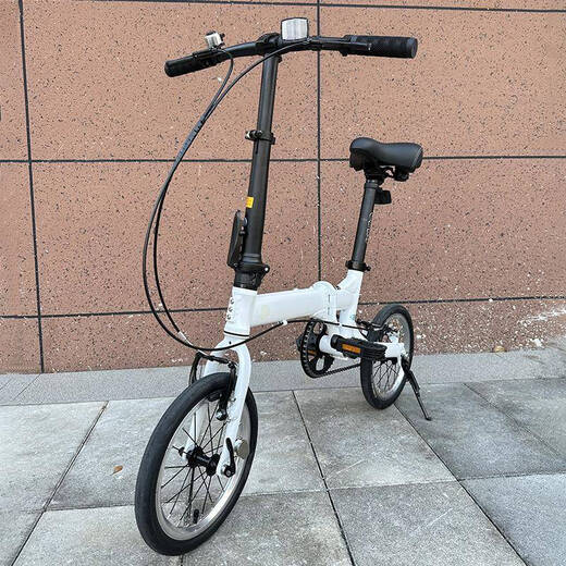 MPPMCK Naifei folding bicycle Naifei Rifle 14-inch folding bicycle mother and child bicycle to take children to school for walking, black 14-inch D1 aluminum alloy bicycle + belt