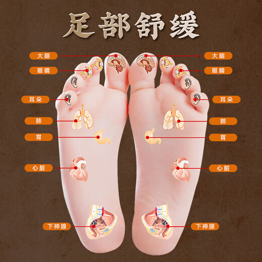 仁和元气茯苓八艾草足贴护理艾灸艾叶脚底睡眠穴位贴暖脚暖足贴 3盒【90贴】超值--睡眠好质量