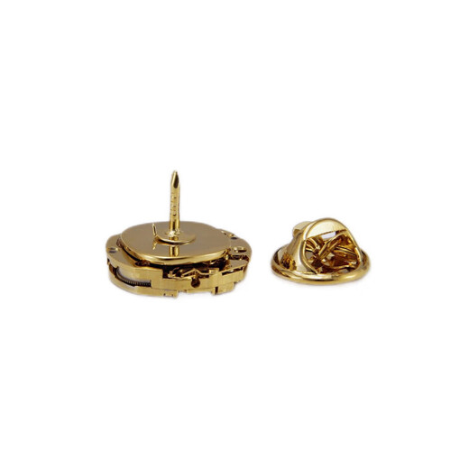 Cijia Herren Brosche Anzug Brosche mechanische Gold/Silber -Gold -Pin -Anzug Punk Korsett Schnalle Silber Bewegung Brosche + Manschettenknall -Set