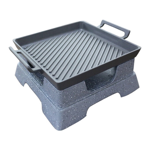 Material de aleación de aluminio cuadrado rectangular mariscos redondos big shit staveware estufa de alcohol bandeja para hornear de acero inoxidable multifuncional