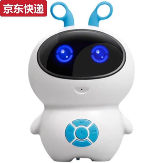 奇立彩智能机器人早教儿童玩具ai人工wifi教育学习机语音对话 蓝色