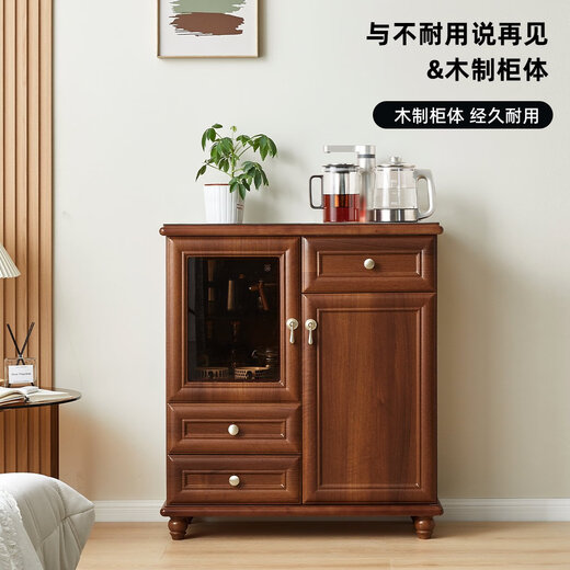 BEYZK家用茶吧机柜子一体柜客厅新中式实木高端餐边柜全自动智能饮水机 CZZ9902   5键控制-遥控-高光灰 冰热