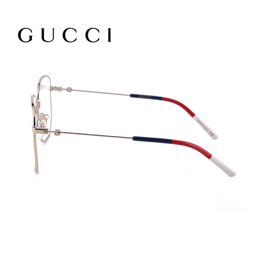 古驰（GUCCI）倪妮同款眼镜金丝大框素颜男女可配近视镜架节日礼物 GG0396O 002 升级礼盒包装-防尘袋+眼镜盒