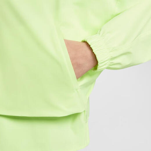 
Nike (NIKE) women's zipper breathable quick-drying light wet mesh splicing casual fluorescent yellow-green sports jacket HJ0964-701 M