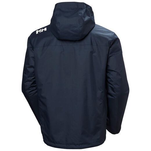 HELLY HANSEN, HH H/H Helly Hansen Men's Crew Hooded Midlayer 2.0 Hooded Waterproof Jacket 597 Navy Blue Large