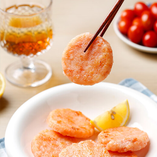 Fresh Jingcai, no water retaining agent, shrimp content: 95% North Sea prawn cakes, 700g box, children's breakfast, straight from the source