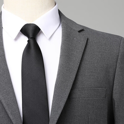 利郎男士西服套装商务休闲职业上班正装修身小西装外套西裤两件套 9901藏青西服+西裤 M  170 100-120斤
