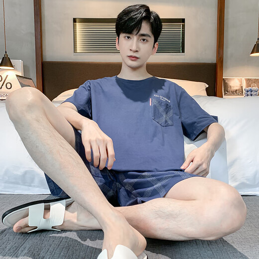 2025 Nuevo pijama de verano de algodón de algodón de algodón pantalones cortos delgados para adolescentes ropa casual casual se puede usar fuera de HDE9929 XL
