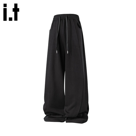 CHOCOOLATEit pure cotton casual pants men's autumn new versatile straight loose sports pants black XL