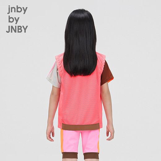 jnby by JNBY【运动系列】防晒新款江南布衣童装无袖马甲25春男女童1P3510770 679/荧光粉 110 cm