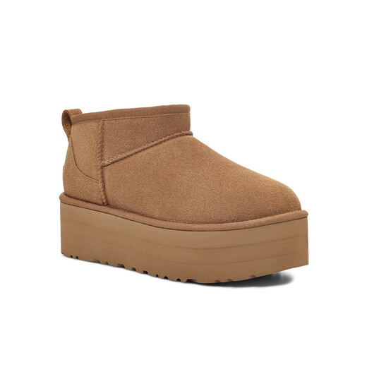 UGG winter women's fashion classic thick-soled warm snow boots lazy furry shoes 1135092CHE|Maroon 37