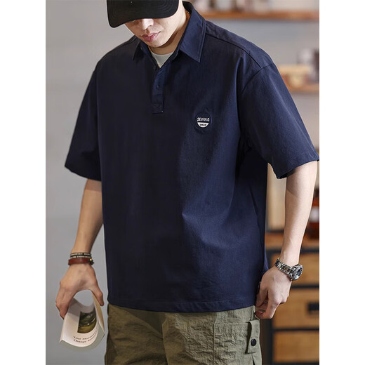 Polo à manches courtes pour hommes de New Balance Summer Simple et polyvalent décontracté Top Nouveau revers lâche des vêtements en vrac pour hommes 841 Color Color 2xl
