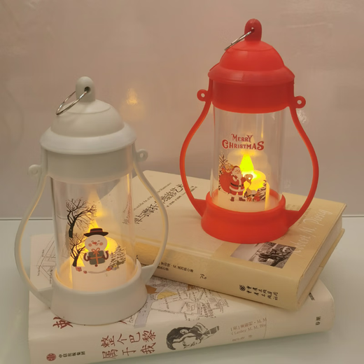 Photo atmosphere light mini retro simulation led electronic night light pendant festival outdoor scene atmosphere decorative light red pony lantern