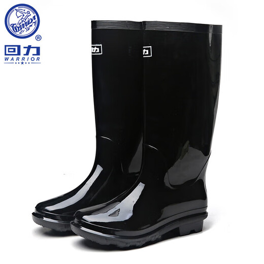 回力雨鞋男高筒防水防雨靴男鞋耐磨钓鱼鞋户外加绒保暖胶鞋838 高筒 42