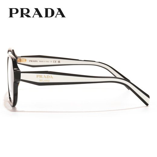 PRADA glasses frames for men and women, new fashion styles for men and women, can be equipped with myopia high and low degree lens frames 0PRB07VD-3891O1 black frame + tortoiseshell temples [+0 yuan with bright moon 1.60 anti-blue light lenses]