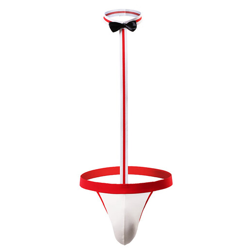 Men's sexy underwear jj thong passionate buttocks no need to take off sexy passionate gay GAY physiological bed teasing red underwear + random color elephant underwear 1 piece one size fits all waist circumference 70-106cm