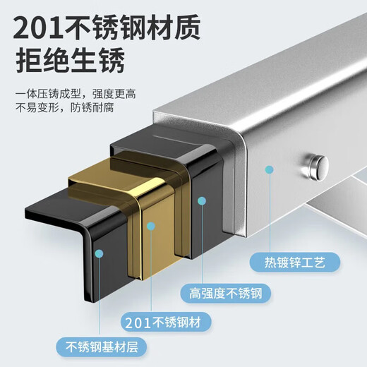 格力空调201不锈钢空调外机支架大1-1.5P/2/3匹空调通用挂架子 1-1.5P厚1.4mm