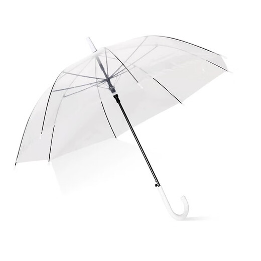 Transparent umbrella Korean style umbrella ins umbrella long handle umbrella internet celebrity thickened student girl small fresh high-end umbrella transparent