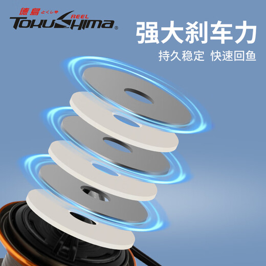 Tokushima lure spinning wheel full metal line cup rock fishing reel sea fishing reel spinning wheel oblique cup rock pole fishing reel GT oblique line cup 3000 shallow cup-carbon series
