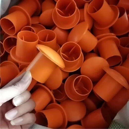 Suitable rebar protective cap Rebar mushroom head protective sleeve threaded steel bar 16 anti-rust and anti-collision plug plastic orange 10-25 steel bar with 100 mushroom caps