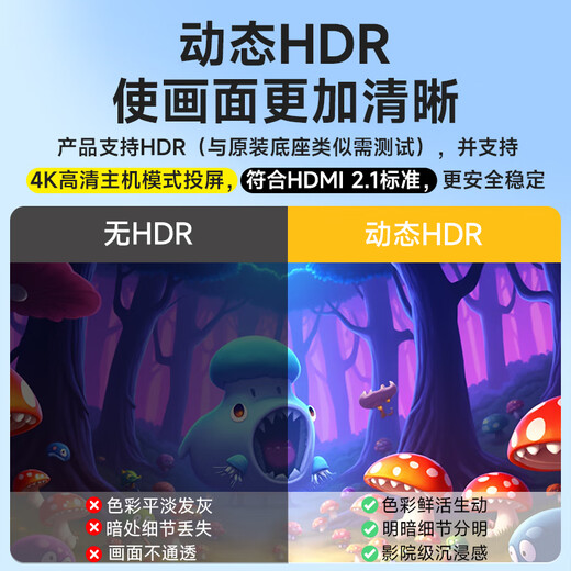 Jemdo is suitable for Switch2/1 screen projection cable HDR cooling portable base charger typec to HDMI high-definition TV cable ns2 generation accessories game console conversion expansion dock