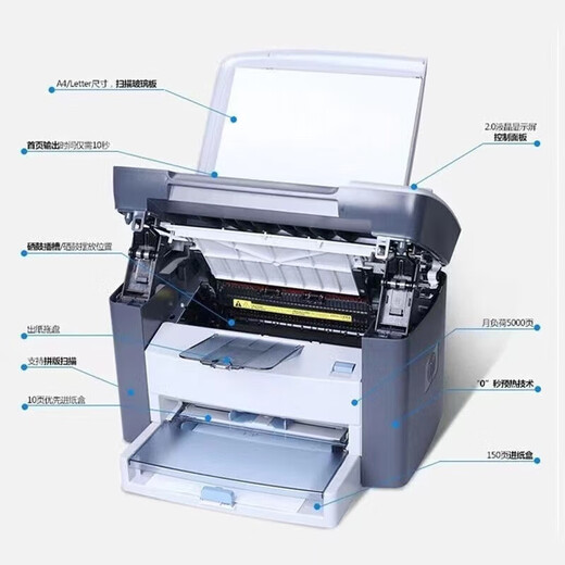 HP HP M1005MFP multi-function black and white laser printer copy all-in-one home office HPM1005 with a toner cartridge (computer printing - USB link use)