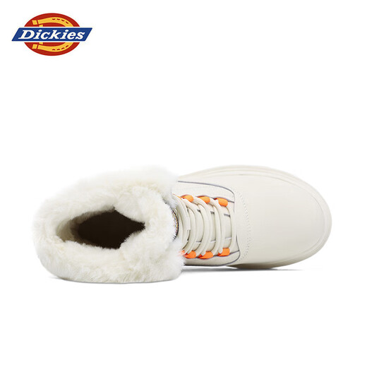 Dickies women's snow boots women's boots plus velvet Martin boots thickened warm cotton boots high-top casual boots beige 37