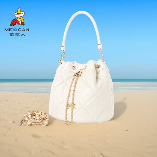 Scarecrow Bag Women's Bag 2025 New Handbag Women's One-Shoulder Crossbody Bag Valentine's Day Birthday Gift Practical Gift for Girlfriend Rice White