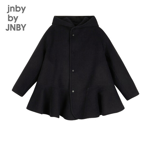 Jnby by JNBY New model Jiangnan Buyi children's winter woolen coat 1N0810380 001 black 110cm