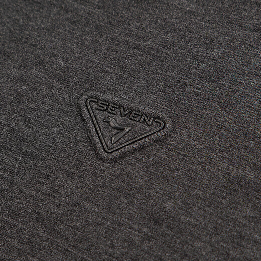 Qipai 7A Antibacterial 2A Anti-mite/Far Infrared Fever Men's Xinjiang Cotton Warm Half Cardigan Pullover Sweatshirt