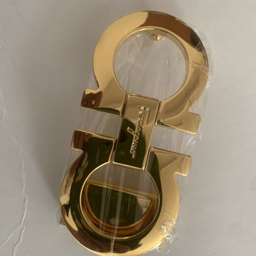 Suitable for Ferragamo belt buckle 8-figure buckle pure copper smooth buckle men's belt head accessories 3.5cm glossy silver