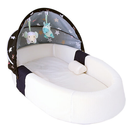 AIBODUO portable crib baby bed-in-bed foldable removable newborn bed bionic bb bed anti-pressure bed-in-bed mommy bag