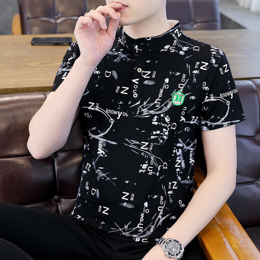 UNIQLO 2025 new summer half-sleeved men's short-sleeved polo shirt T-shirt trend F9215 green L