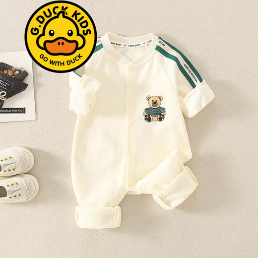 G.DUCKKIDS brand baby clothes new autumn clothes new baby clothes long sleeve cute baby jumpsuit crawler spring and autumn style 6221 blue 66cm