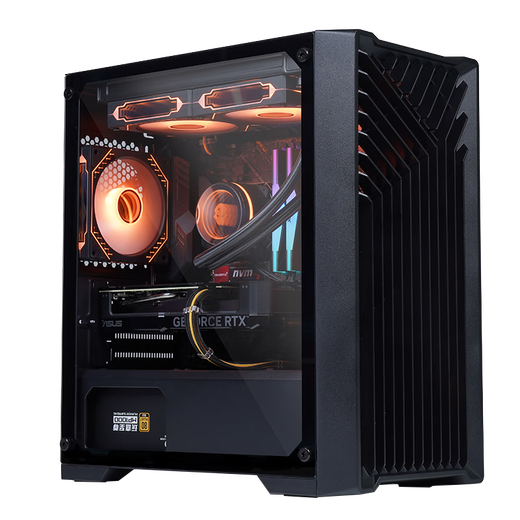Wanjia Organ Black Computer Case Desktop Matx Small Case Glass Side Transparent/Support 240 Water Cooling/Backline/USB3.0/Independent Power Supply compartment/Dustproof and Easy to Clean Organ Black (MATX Motherboard/240 Water Cooling Position)