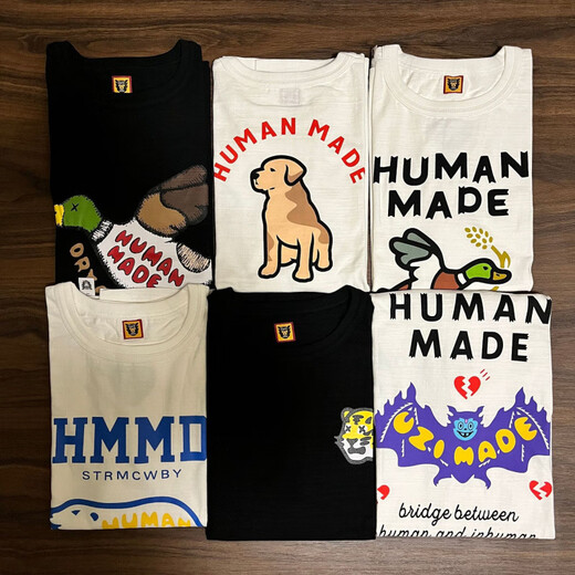 Lee Kids японский американский модный бренд Human Dragon Year Limited Shore-Teared Men Пара летняя мультипликационная футболка для животных женская топ-3892 Black S