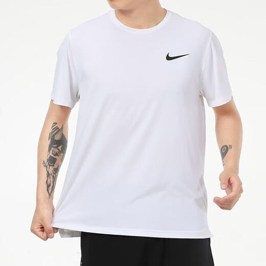 Nike (Nike) Camiseta de verano de manga rápida Traje de entrenamiento deportivo de color deportivo Ligero de entrenamiento Fanbai/HV4882-121 que absorbe la humedad y el sudor de secado rápido s 100-120Jin [Jin equivale a 0.5 kg]
