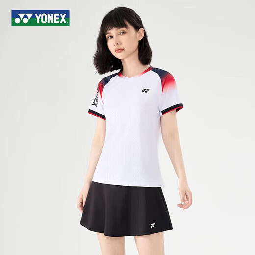 Yonex Yonex New National Badminton -Wettbewerbsuniform für Männer und Frauen Licht und atmungsaktiv 6296 Männer (weiß) 2xl