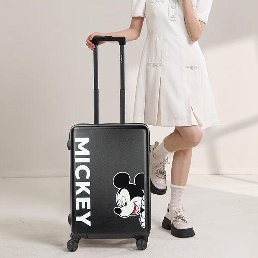 麦斯卡（Mesuca）x迪士尼米奇行李箱印花登机箱20英寸拉杆箱旅行箱